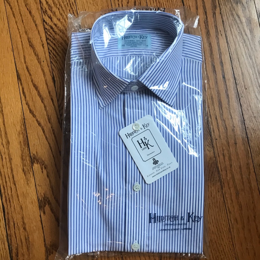 Hilditch & Key Classic Fit 14.5 Men’s Dress Shirt
